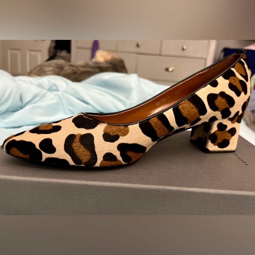 Aquatalia calf skin pumps